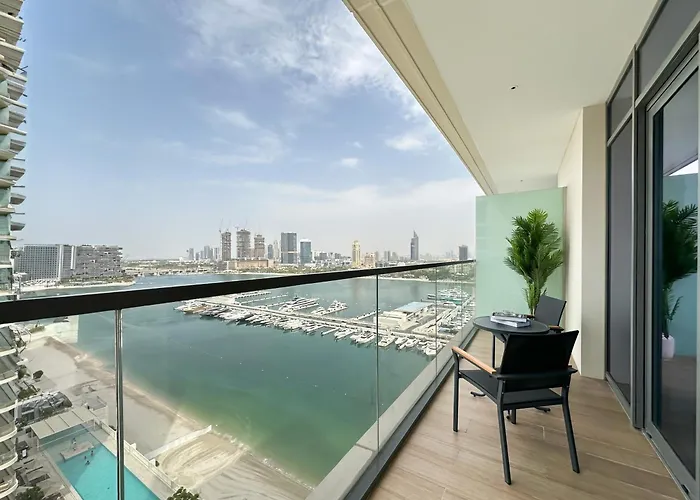 Trophy Luxury 1Bdr In Emaar Beach Front With Panoramic Sea Views From The Apartment And Private Beach Access